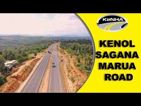 The ongoing construction of the Kenol - Sagana - Marua Highway