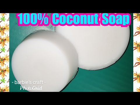 100% Coconut Oil Soap - Cold Process Soap - barbie's craft