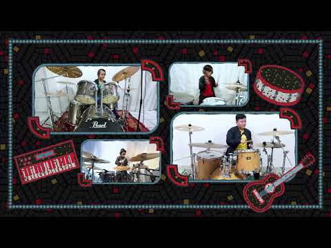 4 Drummer Cilik Berbakat Bermain Lagu GODBLESS (Konser Virtual DI ATAS RATA-RATA 2021)