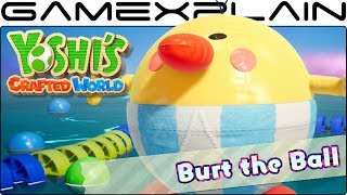 Yoshi's Crafted World - Burt the Ball Boss Fight (Gameplay)