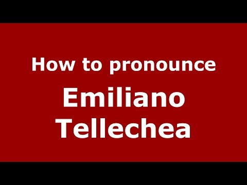 How to pronounce Emiliano Tellechea (Spanish/Argentina) - PronounceNames.com