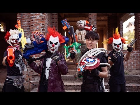 Loka Nerf Guns : Squad Delta Nerf Guns Fight Dr.Crazy Crime Group Mask Ep 4