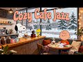 COZY WINTER COFFEE SHOP WITH SNOOPY ☕ RELAXING JAZZ FOR CALM ..