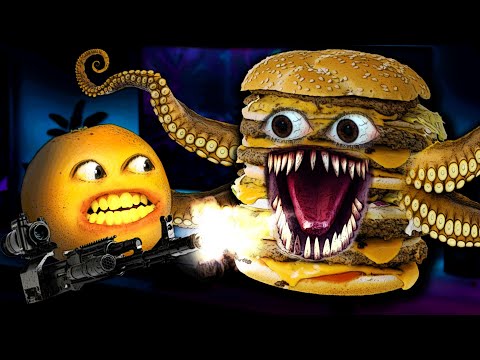 惱人的橙色--怪物漢堡三部曲! (Annoying Orange - Monster Burger Trilogy!)