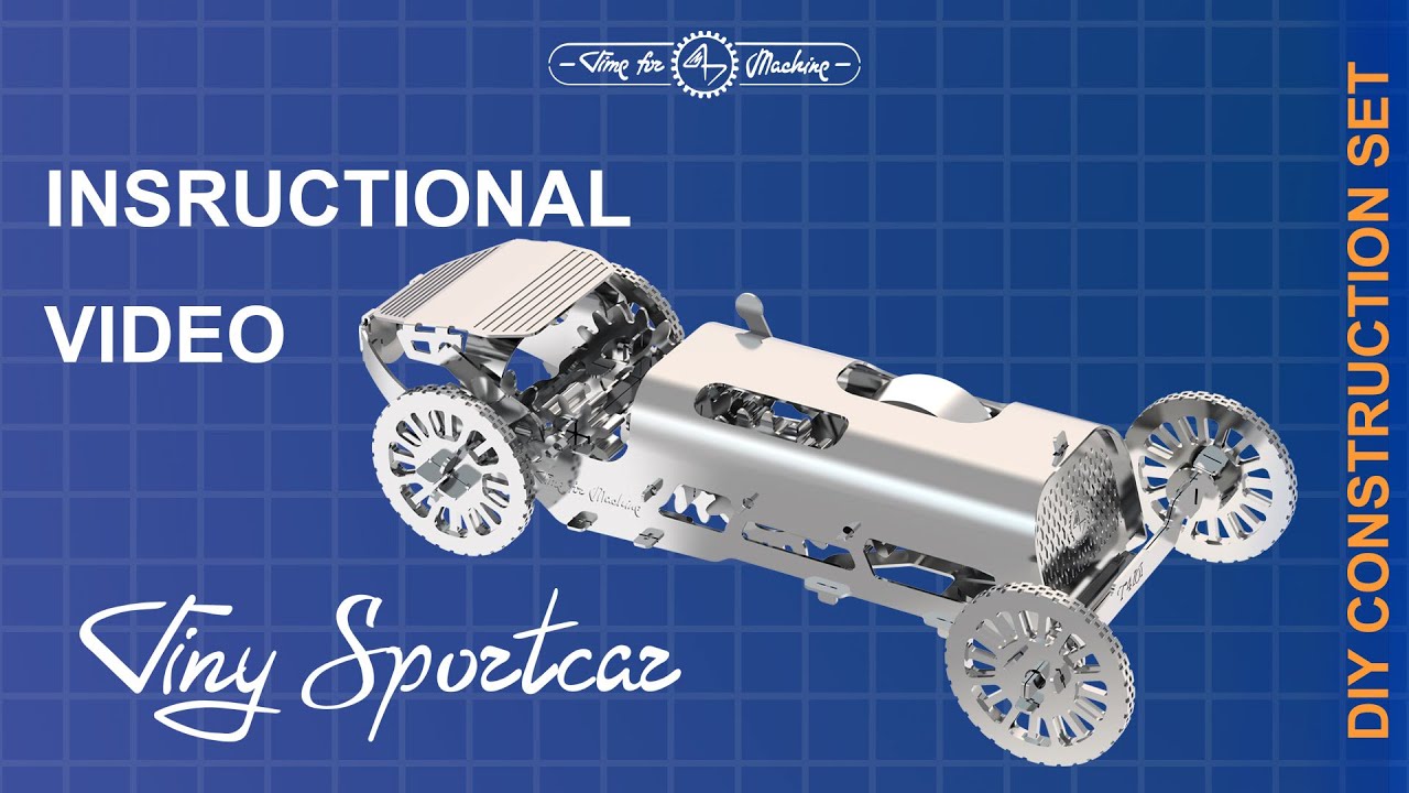 Oceľová stavebnica Športové vozidlo