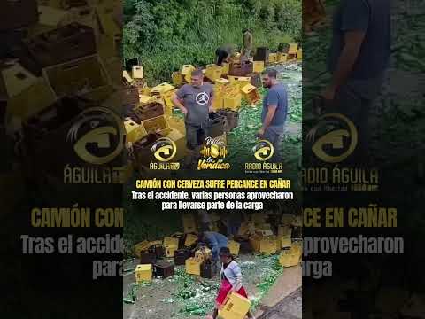 Camión con cerveza sufre accidente en vía La Troncal – Ducur
