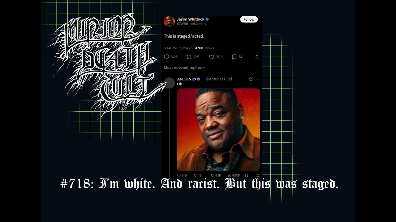 718 I'm white. And racist. But this was staged.