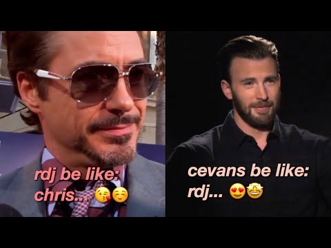 robert downey jr. and chris evans being the best marvel duo for 8 minutes straight