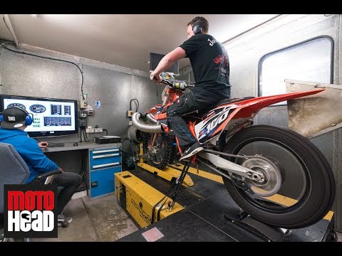 What a sound! Our 2018 KTM SX 150 two-stroke with Boyesen reeds on the dyno!