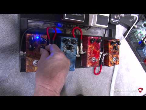 NAMM '13 - Chris Campbell Custom Guitars CCS Series & Rockbox Brown Sugar Distortion Demos