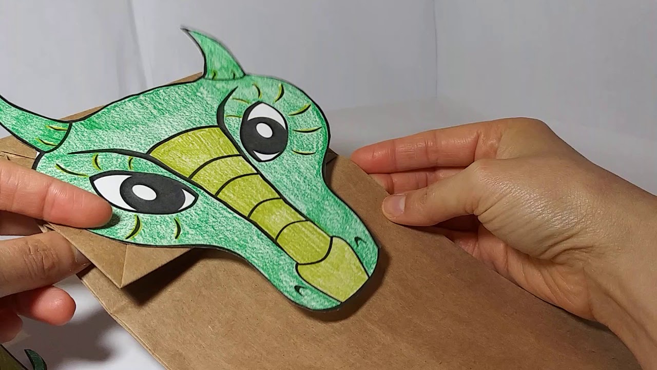 Maker Monday #4: Dragon Paperbag Puppet
