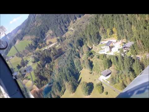 Piaggio 149 Flug von EDNX nach LOWZ, Zell am See