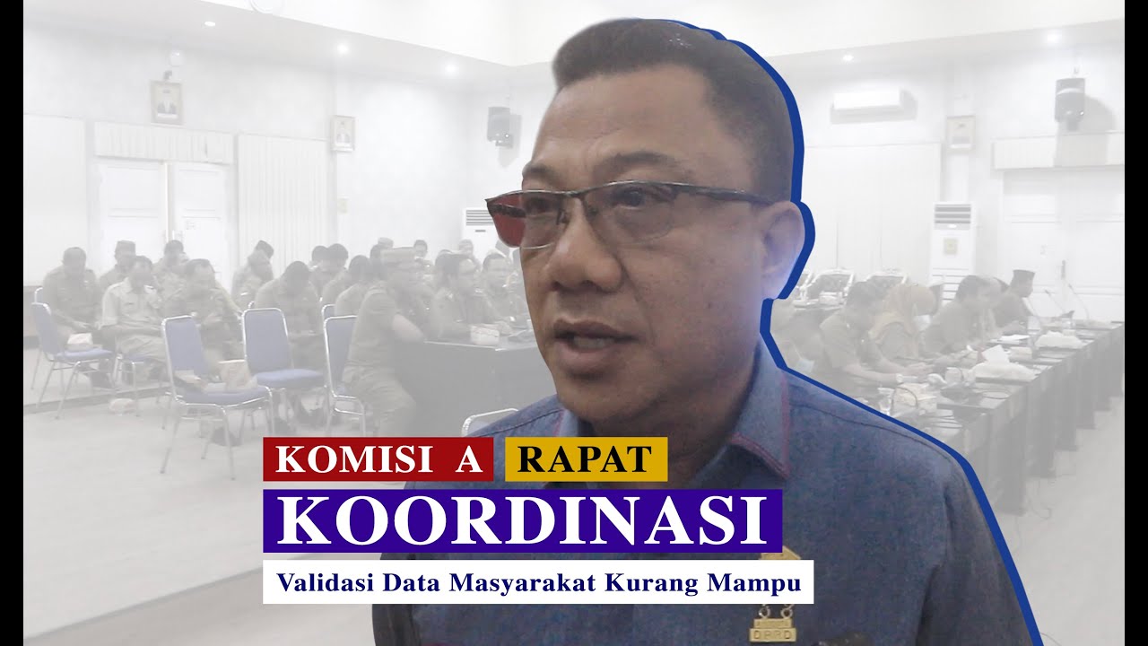 Seringkali Terima Keluhan Terkait Bantuan, Komisi A Gelar Rapat Koordinasi bersama Dinas Sosial