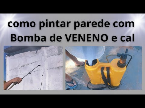 Como pintar paredes com bomba de veneno e cal