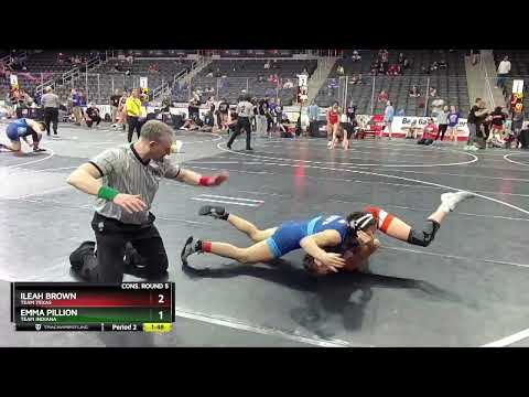 117 Lbs Cons. Round 5 - Emma Pillion, Team Indiana Vs Ileah Brown, Team Texas 6461