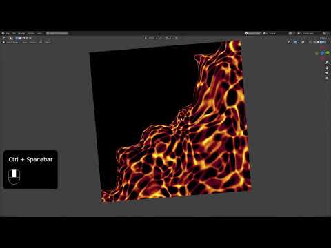 Fake Liquid Animated Mapping for Blender
