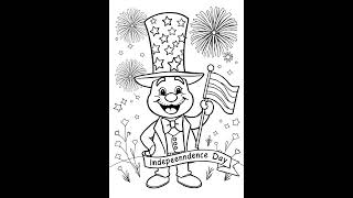 Easy 4th of July Coloring Pages for Kids 🎨 | FREE Printables! #coloringadventure #coloringwithkids