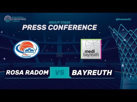 Rosa Radom v medi Bayreuth - Press Conference - Basketball Champions League 2018