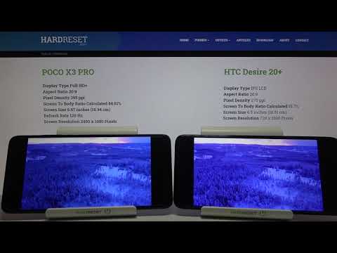 Display Comparison POCO X3 Pro vs HTC Desire 20+ – Display Quality Test Head-to-Head