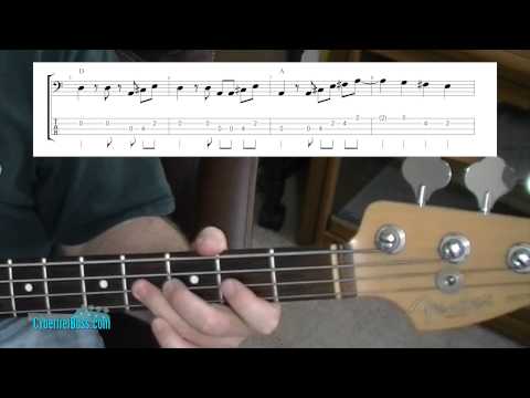 Mixolydian Pentatonic Blues Bass Line Ideas - Walk Through