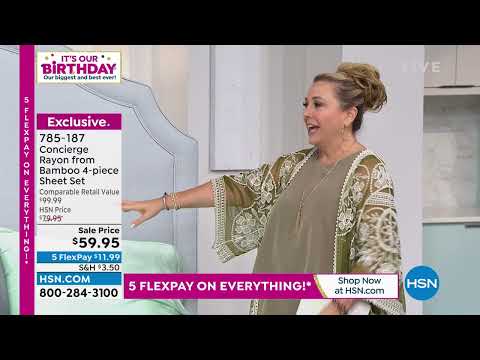 HSN | Concierge Collection Bedding Celebration 07.18.2022 - 03 PM