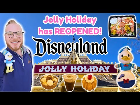 Disneyland's JOLLY HOLIDAY is OPEN Again! BEST Baked Goods at Disneyland | Cake, Coffee, & Treats
