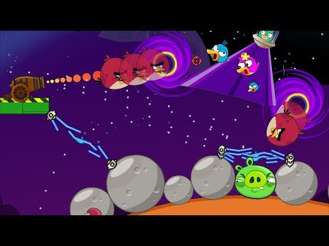 Angry Birds Collection Hacked 5 - SHOOT BAD PIGS THROUGH BLACK HOLE IN SPACE!