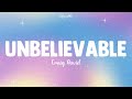 Unbelievable || Craig David (Lyrics)