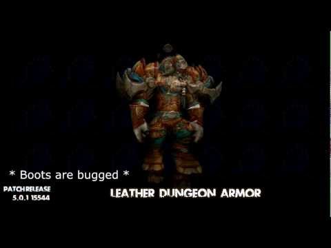 Mists Of Pandaria Leather Dungeon Armor Set - All Races