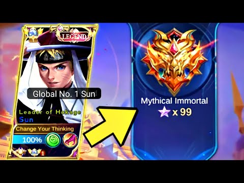 EXCELLENT!! MYTHICAL IMMORTAL SUN😂 SUN JUNGLER 2023? | MLBB