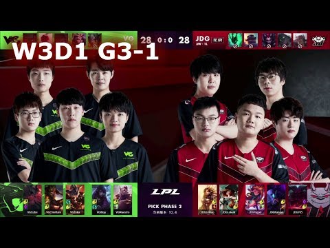 VG vs JDG - Game 1 | Week 3 Day 1 LPL Spring 2020 | Vici Gaming vs JD Gaming G1