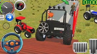 Load Indian track 🚒🎮unloading jips 🚗 and bike 🏍️bullet stunt challenging in game 