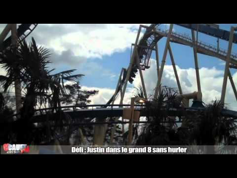 Justin dans le grand 8 sans hurler - C'Cauet sur NRJ