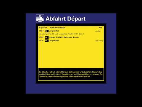 BLS/SBB Ansage - Ausfallmeldung zur S6 nach Langenthal (Zug blockiert die Strecke)