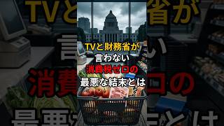 TVと財務省が言わない消費税ゼロの最悪な結末とは
