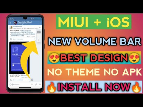 Install MIUI +iOS Volume Bar in any Xiaomi Device 😍😍 || No Apk No Theme 🔥🔥 || MIUI 13 + iOS Volume