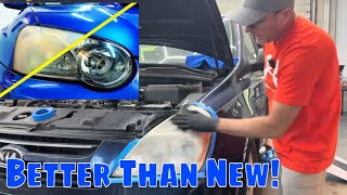 How To Restore Cloudy Headlights Permanently!