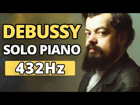 Debussy - Solo Piano & Animated AI Art | 432 Hz | Study, Sleep, Background