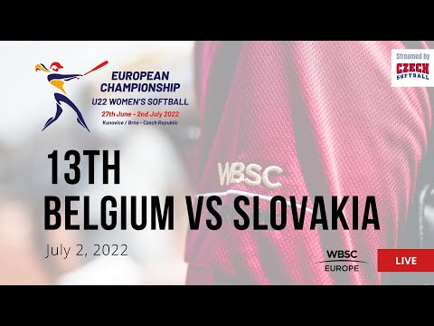 68 2022 U-22 Women's Softball European Championship - 13th: Belgium VS Slovakia