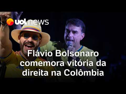 Flávio Bolsonaro celebra vitória de Espriella na Colômbia e fala em ‘triunfo das agendas de direita’