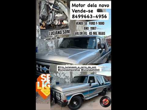 Vende-Se F-1000 Ano 1987 Luciano Som Parelhas-RN