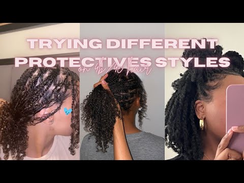 Trying Different 4c/4b Protective Hairstyles