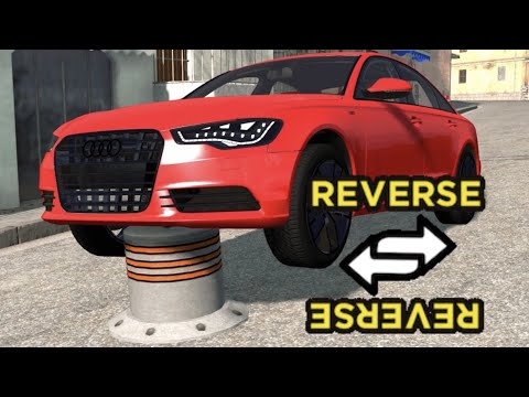 Cars vs Bollards in REVERSE | BeamNG.Drive
