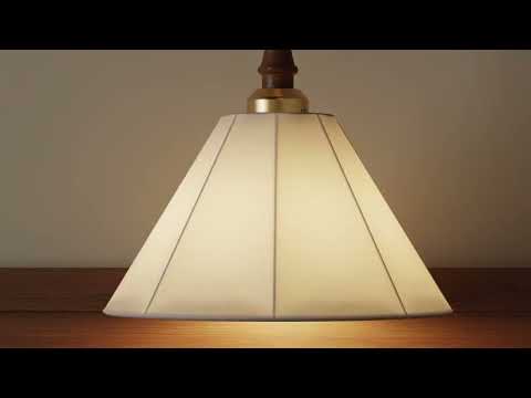 60-Watt 1-Light Vintage Walnut Pendant Light with Fabric Shade Adjustable Height Cone Hanging Lamp For Kitchen Island