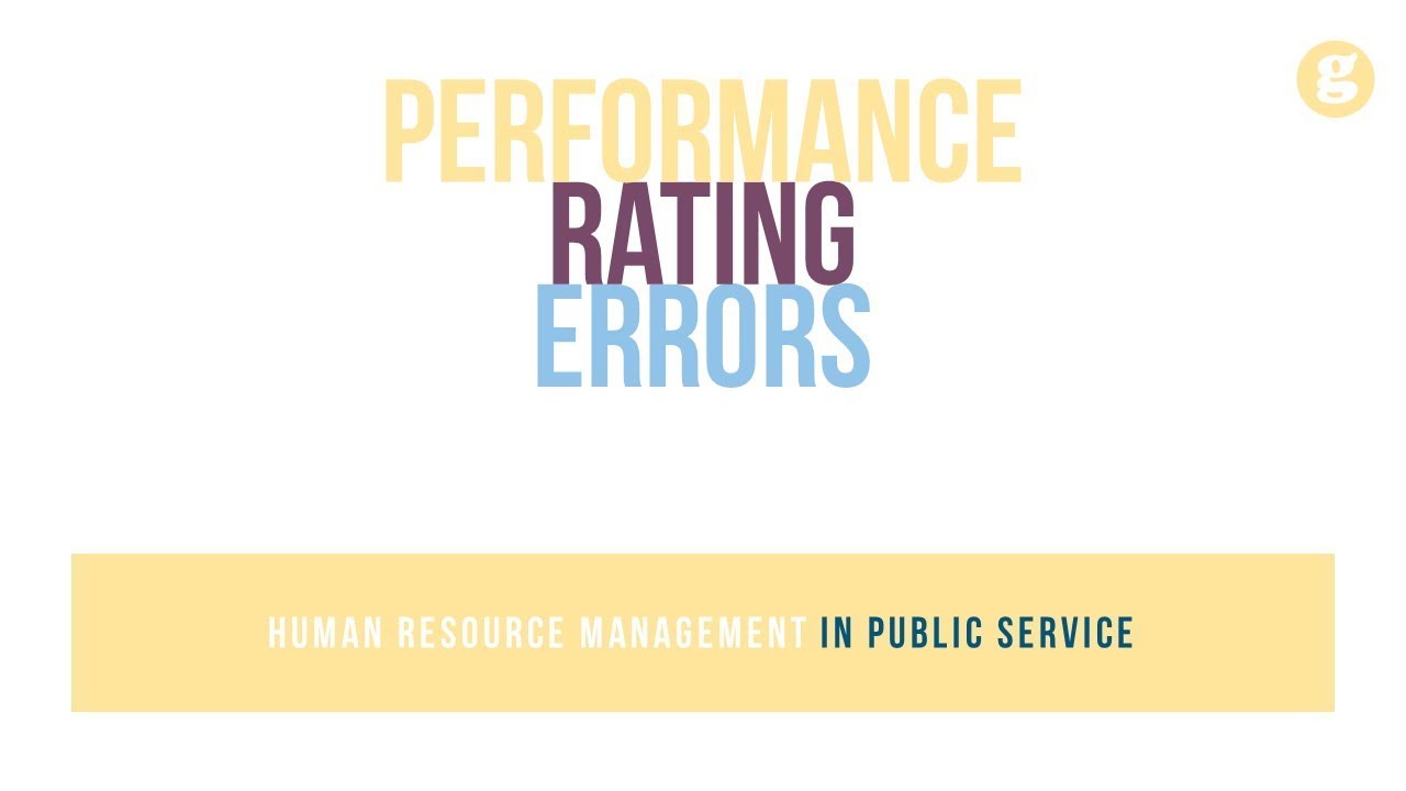 Performance Rating Errors
