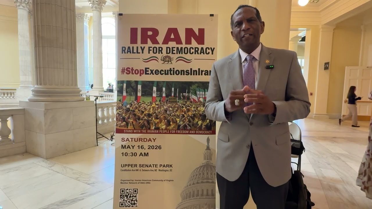 Congressman Burgess Owens Shows His Support For The Free Iran Rally 2026 -- Washington D.C.