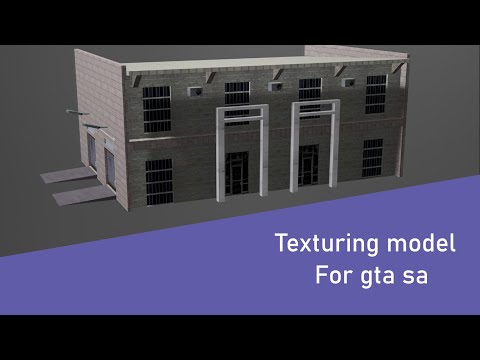 Blender 2.9 - Texturing GTA SA model