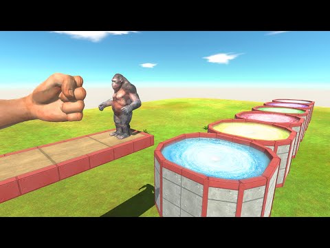Punch into Portal Hole - Animal Revolt Battle Simulator