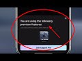 You Are Using The Following Premium Features Capcut Problem Solve