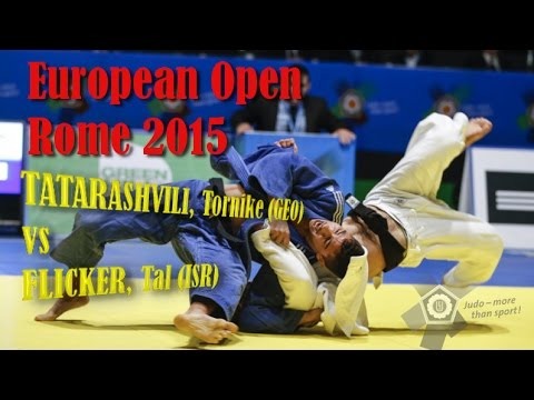 KATA GURUMA BY  TAL FLICKER (ISR) - European Judo Open Rome 2015 - Final  66kg
